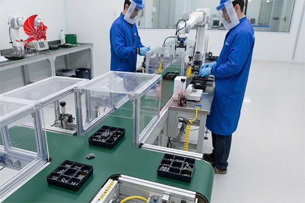 Băng tải PVC ngành linh kiện điện tử 